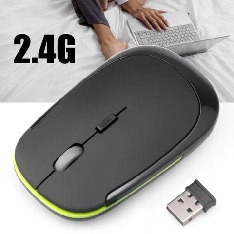 Ultra-thin Mouse 2.4Ghz Mini Wireless Optical Gaming Mouse Mice& USB Receiver Wireless Computer Mouse For PC Laptop 3500 ► Photo 1/6