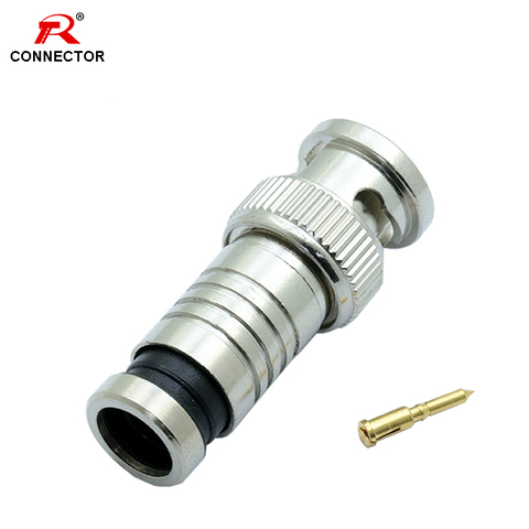 50pcs BNC Compression Connector, BNC Male Plug ► Photo 1/6