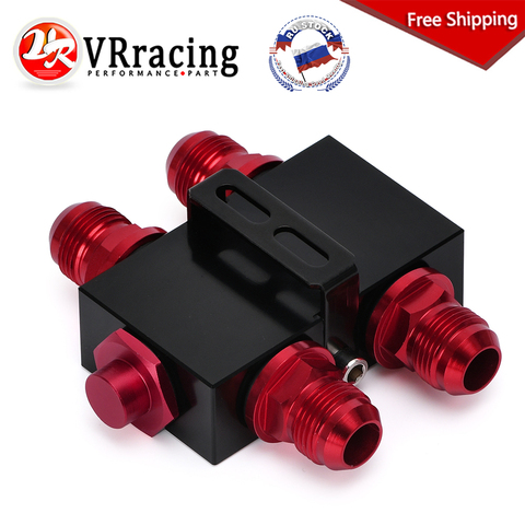 FREE SHIPPING Oil Filter Adaptor Sandwich With In-Line Oil Thermostat AN10 fitting VR5672BK ► Photo 1/6