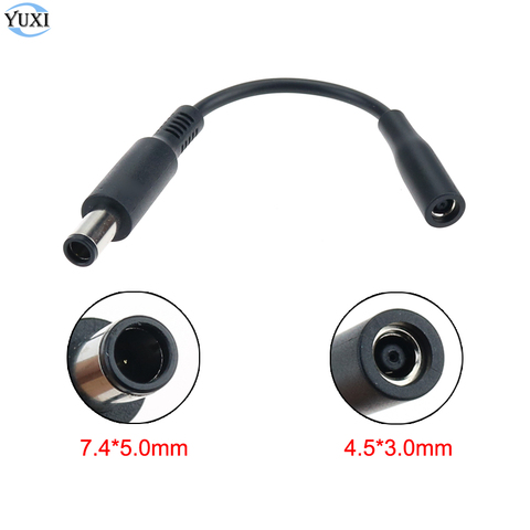 YuXi 1pc DC Power Charge Converter Adapter Cable Cord 7.4*5.0 to 4.5*3.0 mm Female For Dell Laptop ► Photo 1/6