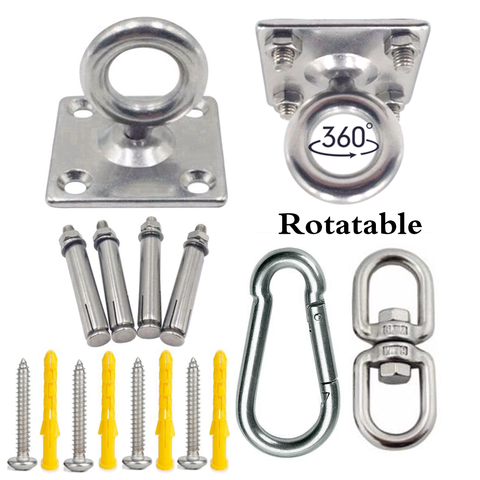 304 Stainless Steel Ceiling Hanging Kit Anchor Suspension Bracket Hook Hanger For Yoga Hammock Sex Swing Hanging Chair Sandbag ► Photo 1/6