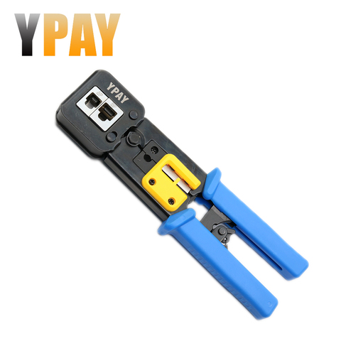 YPAY EZ Rj45 Cable Tools Crimper Rg45 Ethernet Internet Network Pliers Rj12 CAT5 CAT6 Wire Stripper Clamp Tongs Multifunction ► Photo 1/6