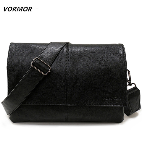 VORMOR Brand Casual Envelope Handbag Bags Men's Leather Shoulder Crossbody Bag Business Satchel Men Messenger Bags ► Photo 1/6