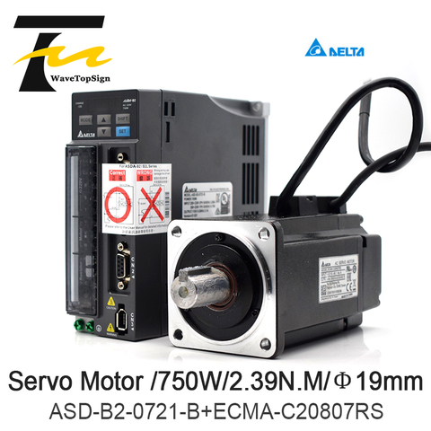 Delta Servo Motor 750W B2 Series ASD-B2-0721-B ECMA-C20807RS 3M Wire 2.39N.M 5.1A  Good Quality Use For Automated Industry ► Photo 1/6
