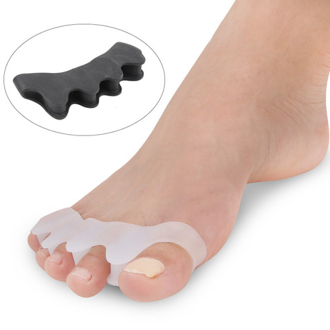 Silicone Finger Toe Protector Toe Separators Stretchers Straightener Bunion Protector Pain Relief Foot Care 5 Colors ► Photo 1/6