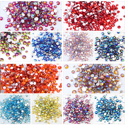 1000PCS Mix SS3-30 стразы Non Hot Fix Rhinestones Glitter Rhinestone Glass Flatback Non Hotfix Rhinestone Nail Decoration Y2802 ► Photo 1/6