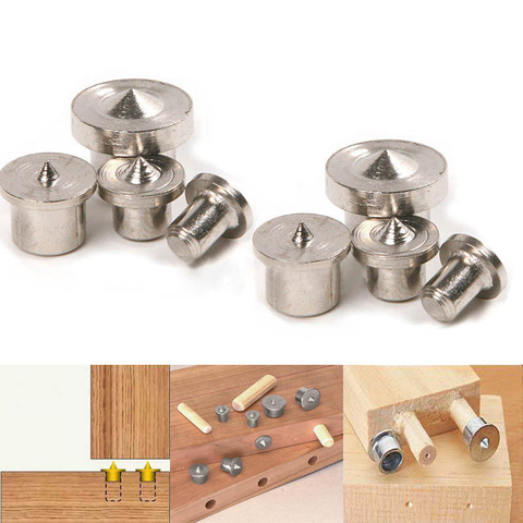 4pcs 8pcs Panel Furniture Positioning Carpentry Log Dowel Tips Round Log Pin DIY Locator Wooden Pin Center Punching Accessories ► Photo 1/5