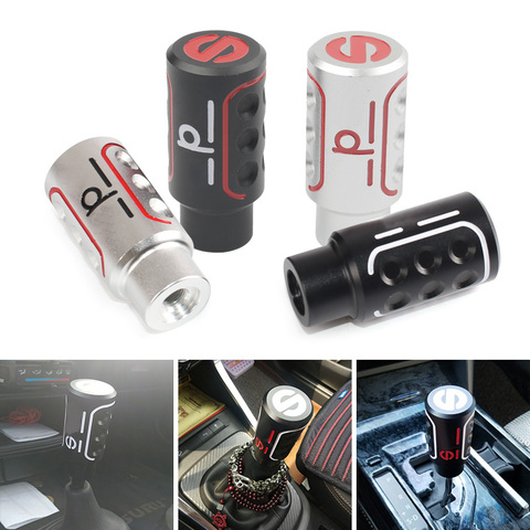 Newest Auto Manually Aluninum Head Gear Shift Knob Metal Gear Lever Gear Stick Shift Knob ► Photo 1/6