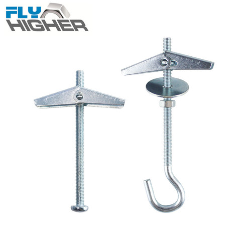 Plasterboard hollow wall cavity wall fixing spring toggle anchor with screw ► Photo 1/6