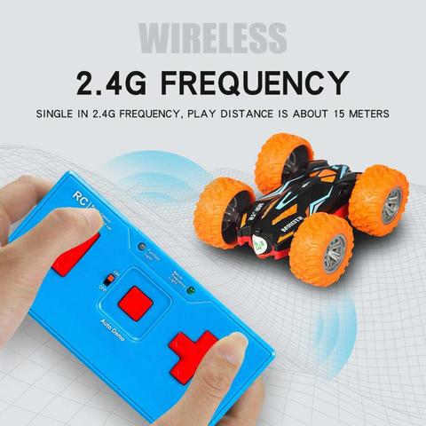 Double-side Roll 3D Flip Remote Control RC Car Robot Drift-Buggy Crawler Battery Operated Stunt Machine USB Radio Controlled Toy ► Photo 1/3