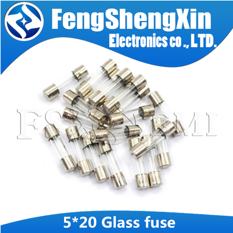 20pcs/lot 5x20mm Glass fuse 0.1A 0.2A 0.5A 1A 2A 3A 4A 5A 8A 10A 15A 20A 30A 250V 5*20mm fuse ► Photo 1/2
