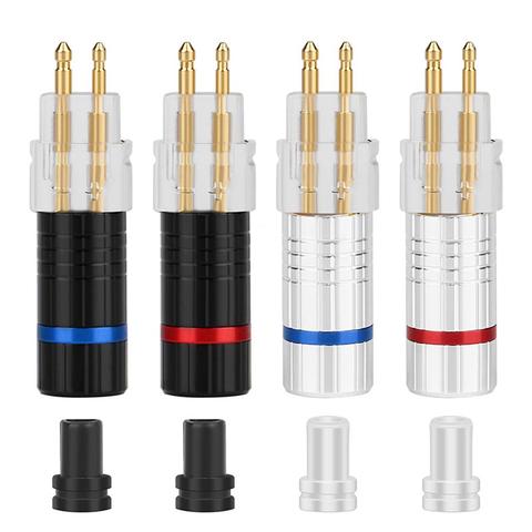 2Pcs Clear Earphone Cable 2 Pin Plug Connector for Sennheiser HD650 HD600 HD580 HD25 Portable Earphone Cable Pin ► Photo 1/6