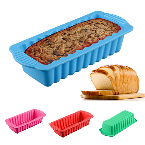 1pc silicone cake mold, heat-resistant rectangular bread baking mold, pastry shop accessories, cake tools, random colors ► Photo 1/6