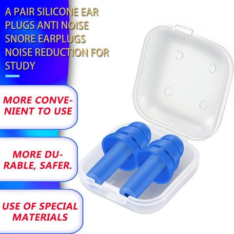 1 Pair Soft Ear Plugs Environmental Silicone Waterproof Sound Noise Dust-Proof Earplugs Diving Water Sports Swimming Accessories ► Photo 1/1