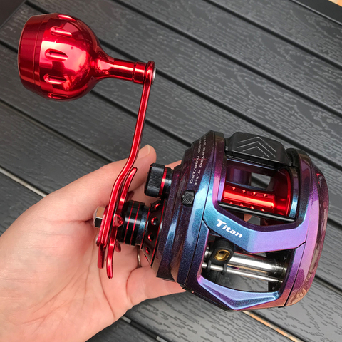 Offshore Fishing baitcasting Reel Max Drag 17kg 7.1:1 Metal Slow Pitch Jigging Reel Trolling Wheel Saltwater Fishing Tackle ► Photo 1/6