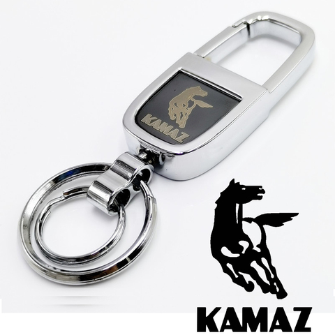 FLYJ Good quality metal keychain For KAMAZ TRUCK TYPHOON  key chain KAMAZ3 key ring 5320 54907 5490 6460 A2 ► Photo 1/6