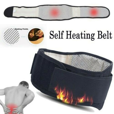 Adjustable Waist Support Self Heating Magnetic Therapy Waist Support Belt Lumbar Brace Massage Band Waist Posture Pain Relief ► Photo 1/6