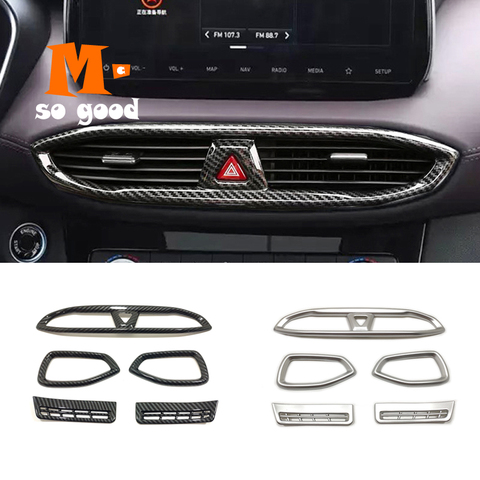 ABS For Hyundai Santa FE 2022 Middle Center Left Right Air Conditioner outlet AC Vent Cover trim car styling Accessories ► Photo 1/6