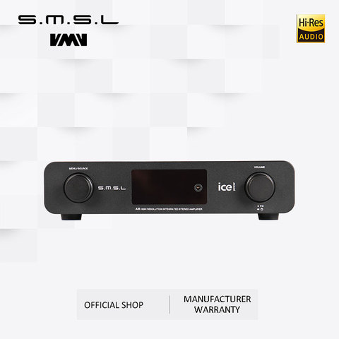 SMSL A6 HIFI Digital Amplifier 50Wx2 DAC Digital 110V/220V Native DSD512 USB/Optical/Coaxial/LP Player/CD Analog Input ► Photo 1/6