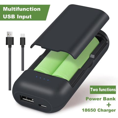 18650 battery charger 2 slots LED charger for 18650 pow bank charger with 18650 USB charger ► Photo 1/5