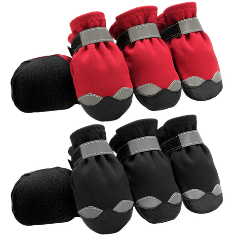 Winter Dog Shoes Warm Pet Dog Boots Waterproof Puppy Dog Rain Snow Booties Socks Reflective For Small Large Dog Footwear Outdoor ► Photo 1/6