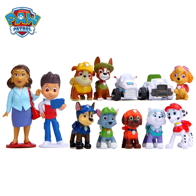 Price history & Review on Paw patrol Rescue Dog Ryder Everest Anime Action Figure Model Cake Decoration Toy Child Birthday Xmas Gift | AliExpress Seller - Children's Fun