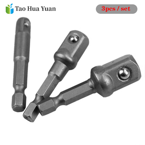 3pcs Hex Shank Conversion Wrench Chrome Vanadium Steel Socket Adapter Shank Torque Wrench ratchet Allen Key Oil Filter Wrench AA ► Photo 1/6