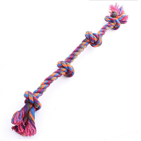 Dog Bite Rope Toys Pet Grind Tooth Toys Cotton Rope Material Harmless Dogs Tooth Cleaning Toys Pet Dog Rope Toys ► Photo 1/3
