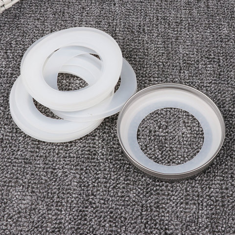 10 Set Food-Grade Silicone Sealing Rings Airtight Gaskets for Leak Proof Mason/Ball/Kerr Jar Lids Plastic Storage Cap Reusable ► Photo 1/6