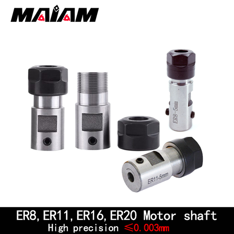 ER8 ER11 ER16 ER20 C10 C16 C20 C25 tool holder motor shaft post spindle 6mm 8mm 5mm 10mm for ER tool holder Engraving machine ► Photo 1/6