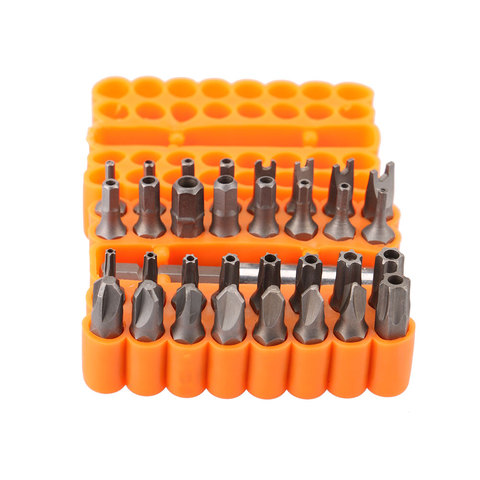 33Pcs Security Bits Set For Power Drills Screwguns Cordless Screwdriver and Magnetic Drivers ► Photo 1/5