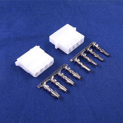 10 Sets ATX / EPS Molex 5.08 mm 4 Pin Male / female Power Connector Housing + Terminals for Computer ATX EPS Power ► Photo 1/6