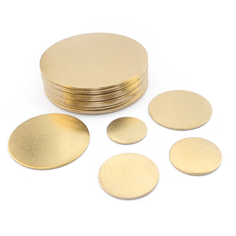 1pack Raw Brass Charms Round Disc Blank Stamping Tag Charms Pendant  For DIY Necklaces Earrings Jewelry Making ► Photo 1/6