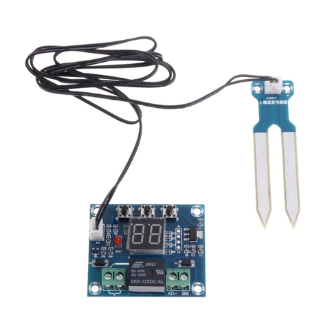 DC 12V Soil Moisture Controller Module Humidity Sensor Controller Irrigation System Automatic Watering Module ► Photo 1/6