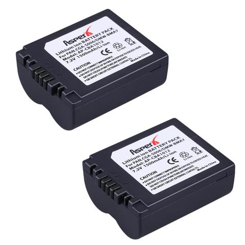 2Pcs 1500mAh CGA-S006 CGR CGA S006E S006 S006A DMW-BMA7 DMW BMA7 Battery for Panasonic DMC FZ7 FZ8 FZ18 FZ28 FZ30 FZ35 FZ38 FZ50 ► Photo 1/5