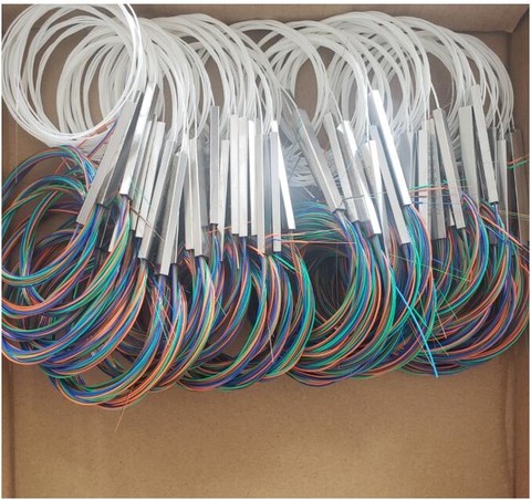 10pcs/lots fiber plc splitter 1x2 1x4 1x8 1x16 color plc optical fiber splitter ► Photo 1/6