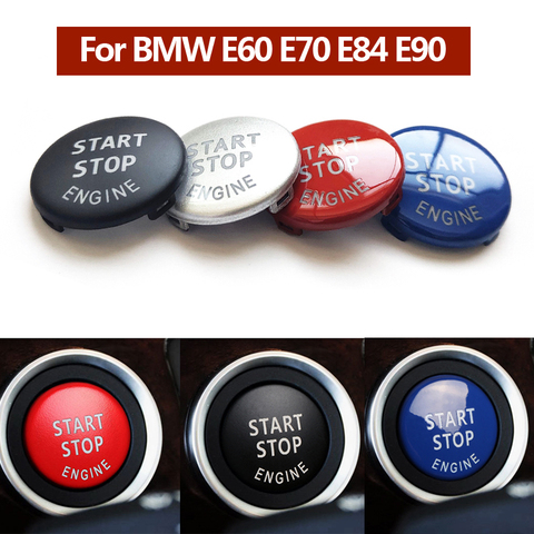 Engine Ignition Start Stop Switch Push Button Cap For BMW E Series 3 X1 X5 X6 E70 E71 E90 E84 E60 ► Photo 1/6
