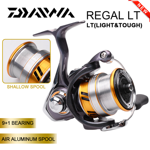 DAIWA REGAL LT Spinning Fishing Reel With Shallow Spool 1000S/2000S/2500S/3000S-C 9+1BB Max Drag 10kg Saltwater Wheel Carp Coil ► Photo 1/6