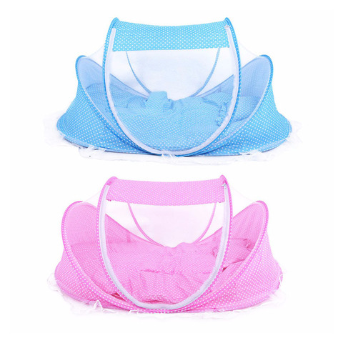 3pcs/lot 0-36 Months Baby Bed Portable Foldable  Crib With Netting Newborn Sleep  Travel  Mosquito Net  ding ► Photo 1/6