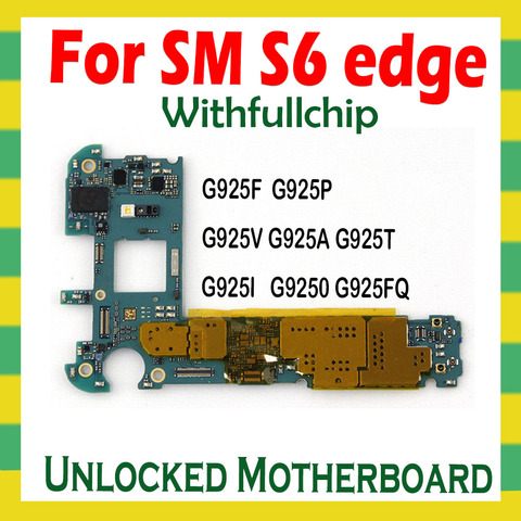 Original Unlocked Motherboard For Samsung Galaxy S6 edge G925F G925A G925FQ G925I G925P G925T G925V G9250 Mainboard Logic Board ► Photo 1/1