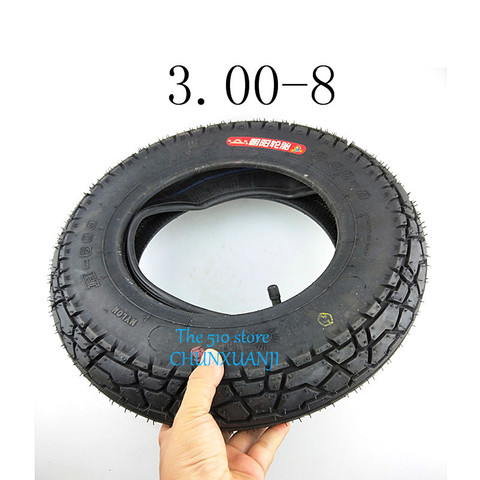 Lightning shipping 3.00-8 tire 300-8 Scooter Tyre & Inner Tube for Mobility Scooters 4PLY Cruise Scooter Mini Motorcycle ► Photo 1/6