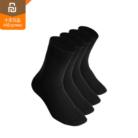 4 pcs/set xiaomi 365WEAR spring and summer winter section gentleman's socks black Antibacterial pre-odor, moisture wicking sock ► Photo 1/5