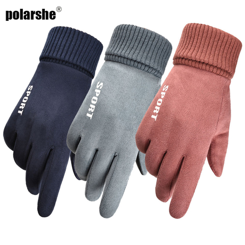 Winter Mens Women Gloves Warm Touchscreen Gloves Windproof Anti-slip Gloves For Men Outdoor Sports Gloves Thermo Handschoenen ► Photo 1/6