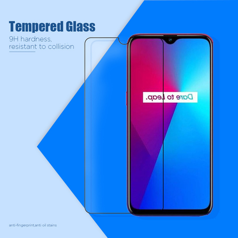 Tempered Glass for Realme C3 XT X2 Pro X Screen Protector for Realme C11 U1 Q C2 C1 Transparent  Shockproof HD Hard Back Movie ► Photo 1/6
