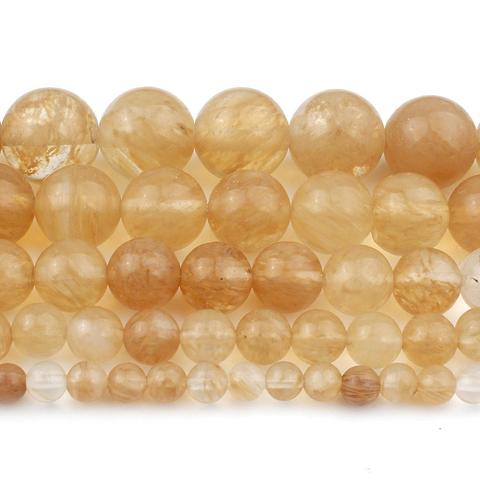 Natural Stone Citrines Quartz Loose Beads 15