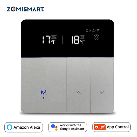 Zemismart Electric Floor Heating Thermostat Tuya WiFi Alexa Google Home Control Warm Underfloor Heater Thermostat 16A 110V-240V ► Photo 1/6