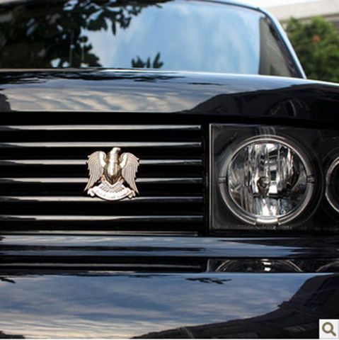 Noizzy Eagle Falcon Hawk Ho Grille Badge Totem Logo Car Sticker Auto Emblem 100% 3D Metal Gold Chrome SUV Tuning Car-Styling ► Photo 1/3