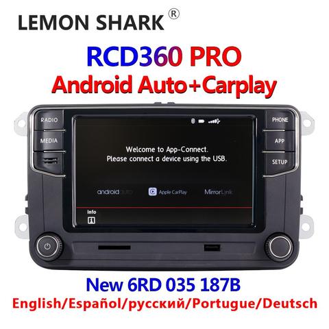 RCD360 PRO NONAME Android Auto Carplay New RCD330 187B MIB Radio For VW Golf 5 6 Jetta MK5 MK6 Tiguan CC Polo Passat 6RD035187B ► Photo 1/6