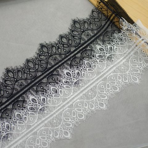 3meters White/Black underwear eyelash lace ribbon Width 14cm DIY female model lace trims african lace fabric wedding decoration ► Photo 1/6