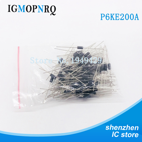 20pcs 600W DO-15  P6KE200A ESD suppressor /TVS diode 600W 200V Unidirect New original free shipping ► Photo 1/2